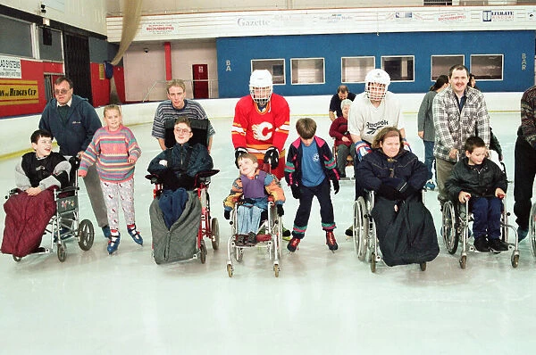 Disabled children and adults had an exciting time on the ice at Billingham Forum