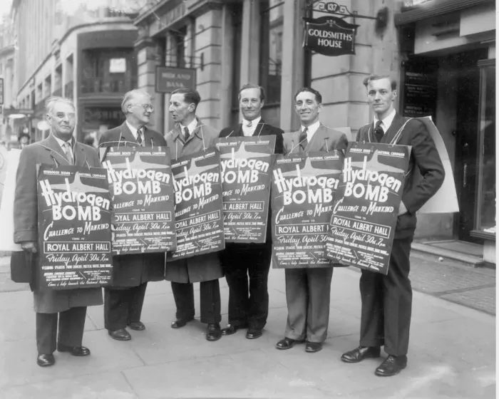 Framed Print : Disarmament meeting April 1954 Anthony Greenwood MP 3rd from right Framed Print : Disarmament meeting April 1954 Anthony Greenwood MP 3rd from right