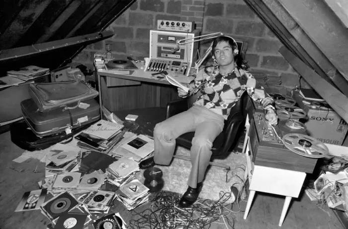 Framed Print : Disc Jockey: Tony Blackburn seen here at home with family. S74-5269-003 Framed Print : Disc Jockey: Tony Blackburn seen here at home with family. S74-5269-003