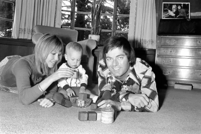 Framed Print : Disc Jockey: Tony Blackburn seen here at home with family. S74-5269-004 Framed Print : Disc Jockey: Tony Blackburn seen here at home with family. S74-5269-004