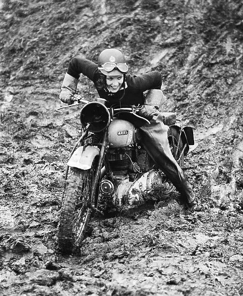 Dispatch Rider Violet Goozee. March 1944 P009053