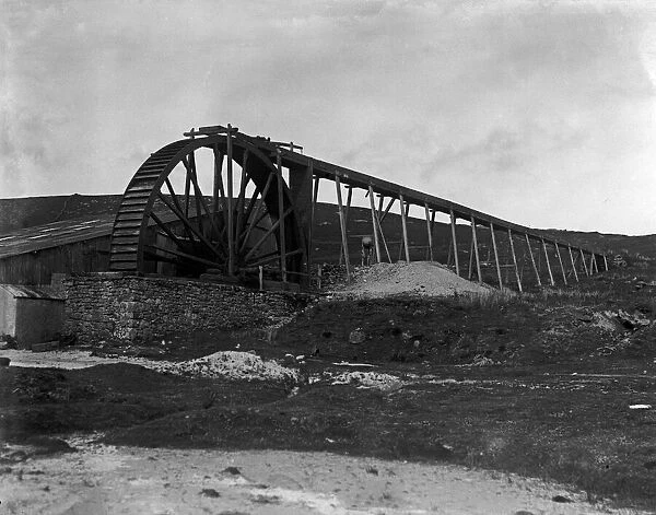 Disused tin mine near Postbridge, Devon. 1929