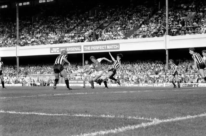 Framed Print : Division 1 football. Arsenal 0 v. Newcastle 0. September 1985 LF15-22-015 Framed Print : Division 1 football. Arsenal 0 v. Newcastle 0. September 1985 LF15-22-015