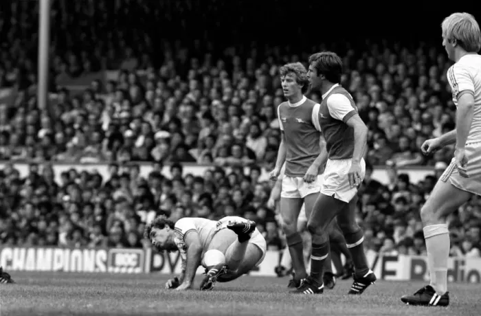 Framed Print : Division 1 football. Arsenal 1 v. Nottingham Forest 0. September 1980 LF04-37-025