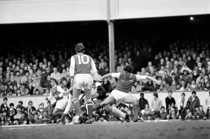 Framed Print : Division 1 football. Arsenal 1 v. Ipswich 0. March 1982 LF08-12-057 Framed Print : Division 1 football. Arsenal 1 v. Ipswich 0. March 1982 LF08-12-057