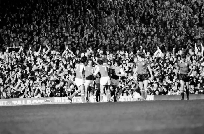 Framed Print : Division 1 football. Arsenal 2 v. Sunderland 2. October 1980 LF04-44-113 Framed Print : Division 1 football. Arsenal 2 v. Sunderland 2. October 1980 LF04-44-113