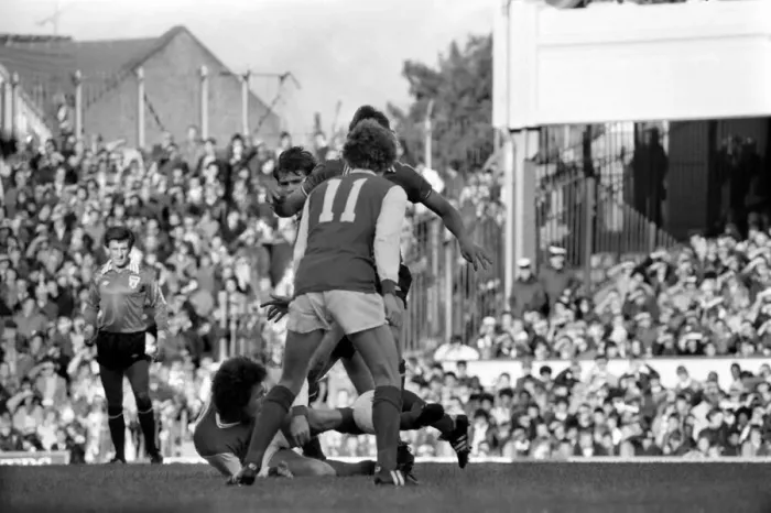 Framed Print : Division 1 football. Arsenal 2 v. Sunderland 2. October 1980 LF04-44-019