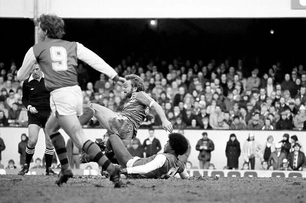 Division 1 football. Arsenal 3 v. Brighton and Hove Albion 1. February 1983 LF12-26-051