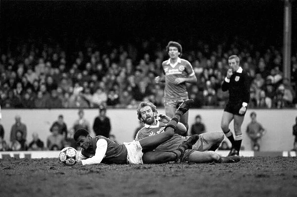 Division 1 football. Arsenal 3 v. Brighton and Hove Albion 1. February 1983 LF12-26-002