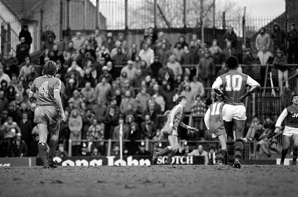 Division 1 football. Arsenal 3 v. Brighton and Hove Albion 1. February 1983 LF12-26-066