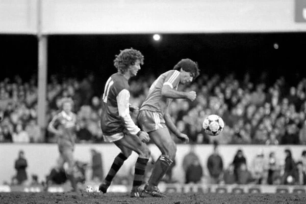 Division 1 football. Arsenal 3 v. Brighton and Hove Albion 1. February 1983 LF12-26-033