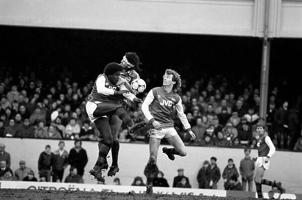 Division 1 football. Arsenal 3 v. Brighton and Hove Albion 1. February 1983 LF12-26-086