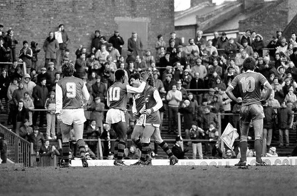 Division 1 football. Arsenal 3 v. Brighton and Hove Albion 1. February 1983 LF12-26-053