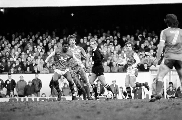 Division 1 football. Arsenal 3 v. Brighton and Hove Albion 1. February 1983 LF12-26-048