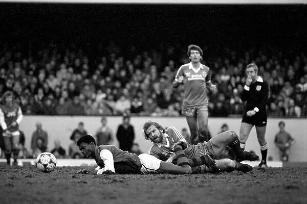Division 1 football. Arsenal 3 v. Brighton and Hove Albion 1. February 1983 LF12-26-001