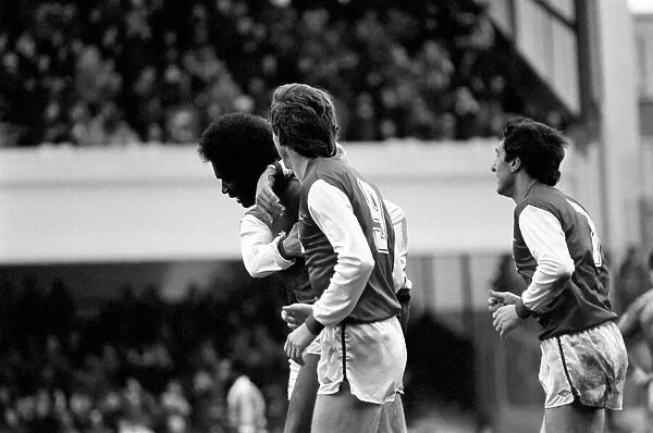 Division 1 football. Arsenal 3 v. Brighton and Hove Albion 1. February 1983 LF12-26-084