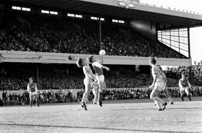 Framed Print : Division 1 football. Arsenal 4 v. Nottingham Forest 1. October 1983 LF14-07-039
