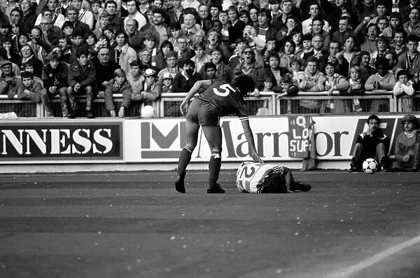 Division 1 football. Queens Park Rangers 0 v. Liverpool 1. October 1983 LF14-09-005
