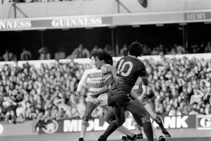 Framed Print : Division 1 football. Queens Park Rangers 0 v. Liverpool 1. October 1983 LF14-09-092 Framed Print : Division 1 football. Queens Park Rangers 0 v. Liverpool 1. October 1983 LF14-09-092
