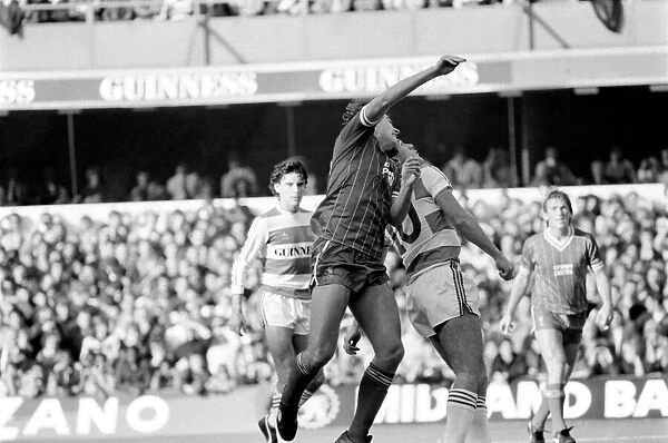 Division 1 football. Queens Park Rangers 0 v. Liverpool 1. October 1983 LF14-09-085