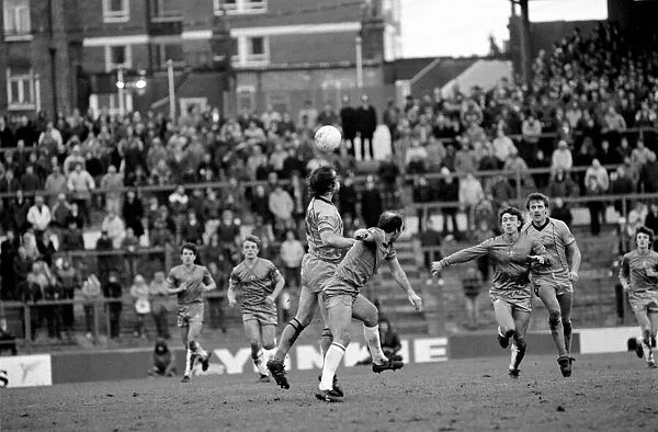 Division 2 football. Chelsea 1 v. Derby County 3. February 1983 LF12-27-006
