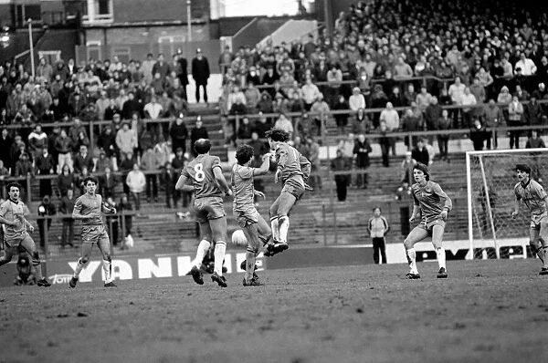 Division 2 football. Chelsea 1 v. Derby County 3. February 1983 LF12-27-005