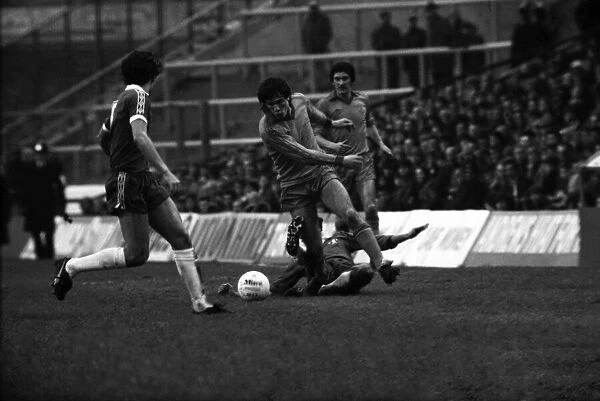 Division 2 football. Chelsea 1 v. Oldham o. November 1980 LF05-11-006
