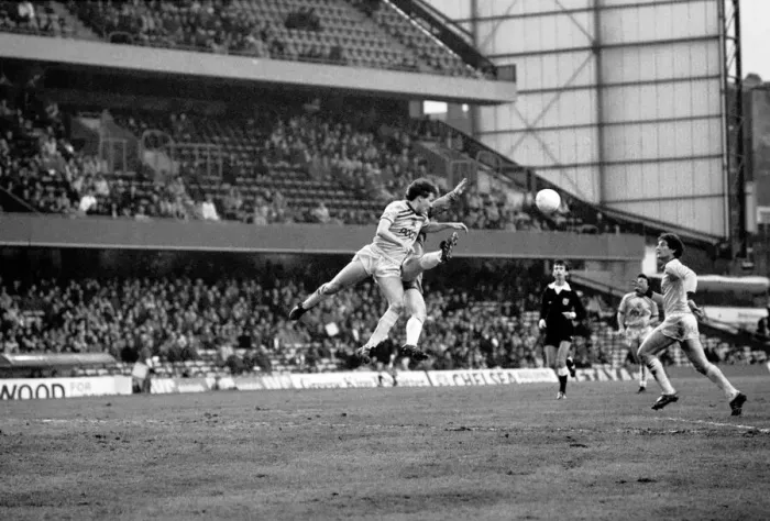 Framed Print : Division 2 football. Chelsea 2 v. Burnley 1 December 1982 LF11-27-009 Framed Print : Division 2 football. Chelsea 2 v. Burnley 1 December 1982 LF11-27-009