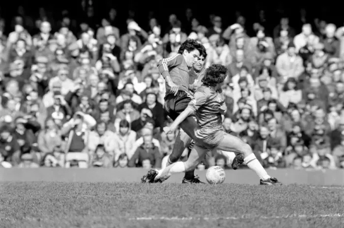 Framed Print : Division 2 football. Chelsea 2 v. QPR 1. April 1982 LF09-05-032 Framed Print : Division 2 football. Chelsea 2 v. QPR 1. April 1982 LF09-05-032