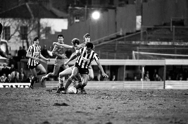 Division 2 football. Chelsea 2 v. Grimsby 3 December 1983 LF14-27-089