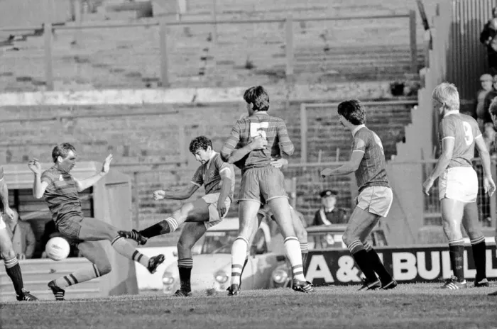 Framed Print : Division 2 football. Chelsea 3 v. Charlton 2. October 1983 LF14-12-045 Framed Print : Division 2 football. Chelsea 3 v. Charlton 2. October 1983 LF14-12-045