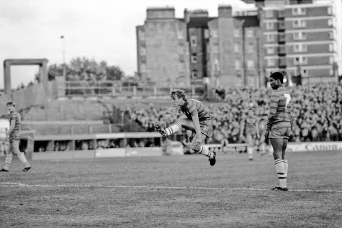 Framed Print : Division 2 football. Chelsea 3 v. Charlton 2. October 1983 LF14-12-050 Framed Print : Division 2 football. Chelsea 3 v. Charlton 2. October 1983 LF14-12-050