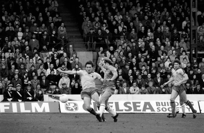 Framed Print : Division 2 football. Watford 1 v. Chelsea 0. February 1982 LF08-38-038 Framed Print : Division 2 football. Watford 1 v. Chelsea 0. February 1982 LF08-38-038