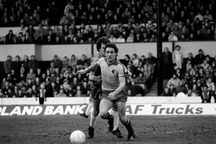 Framed Print : Division 2 football. Watford 1 v. Chelsea 0. February 1982 LF08-38-083 Framed Print : Division 2 football. Watford 1 v. Chelsea 0. February 1982 LF08-38-083