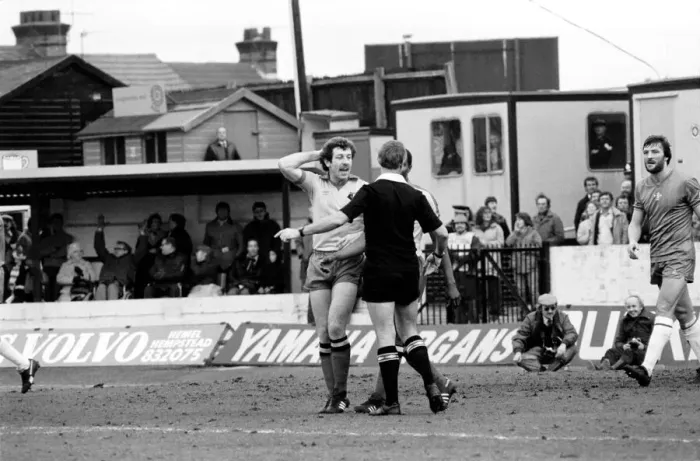 Framed Print : Division 2 football. Watford 1 v. Chelsea 0. February 1982 LF08-38-005 Framed Print : Division 2 football. Watford 1 v. Chelsea 0. February 1982 LF08-38-005