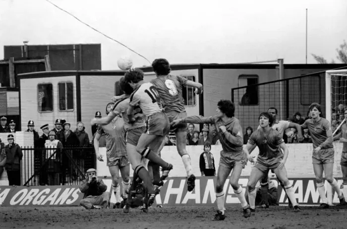 Framed Print : Division 2 football. Watford 1 v. Chelsea 0. February 1982 LF08-38-089 Framed Print : Division 2 football. Watford 1 v. Chelsea 0. February 1982 LF08-38-089
