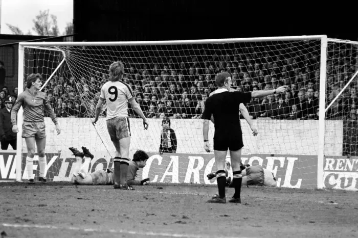 Framed Print : Division 2 football. Watford 1 v. Chelsea 0. February 1982 LF08-38-068 Framed Print : Division 2 football. Watford 1 v. Chelsea 0. February 1982 LF08-38-068
