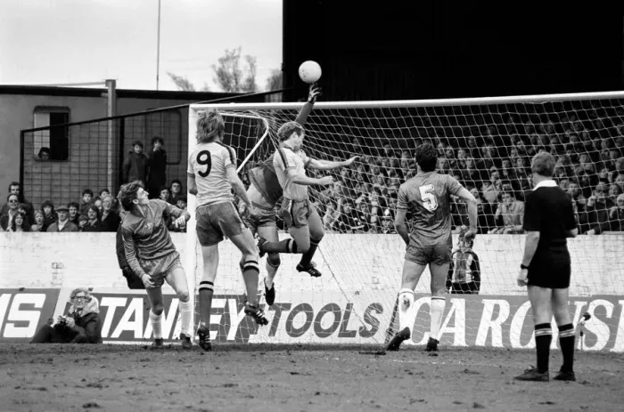 Framed Print : Division 2 football. Watford 1 v. Chelsea 0. February 1982 LF08-38-066 Framed Print : Division 2 football. Watford 1 v. Chelsea 0. February 1982 LF08-38-066