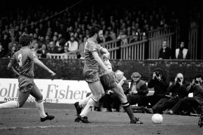 Framed Print : Division 2 football. Watford 1 v. Chelsea 0. February 1982 LF08-38-058 Framed Print : Division 2 football. Watford 1 v. Chelsea 0. February 1982 LF08-38-058