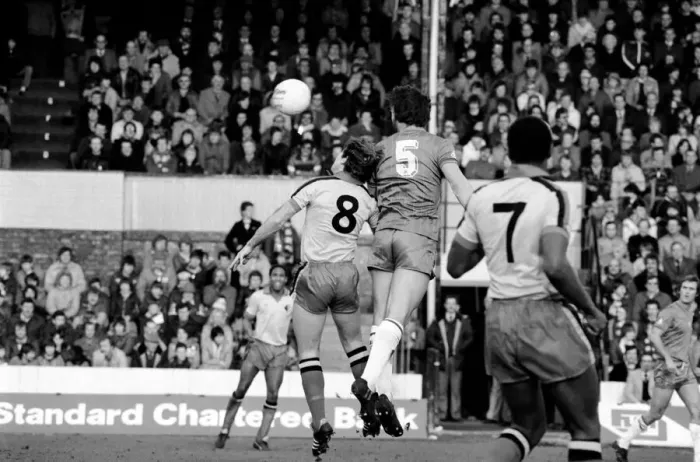 Framed Print : Division 2 football. Watford 1 v. Chelsea 0. February 1982 LF08-38-030