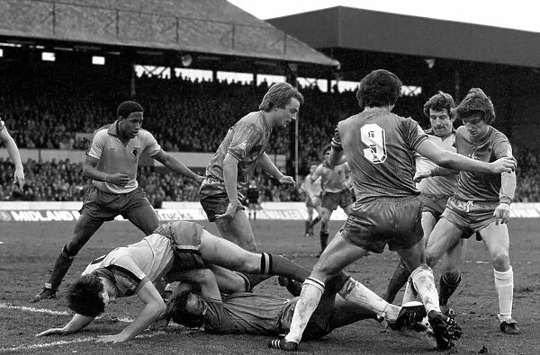 Division 2 football. Watford 1 v. Chelsea 0. February 1982 LF08-38-088