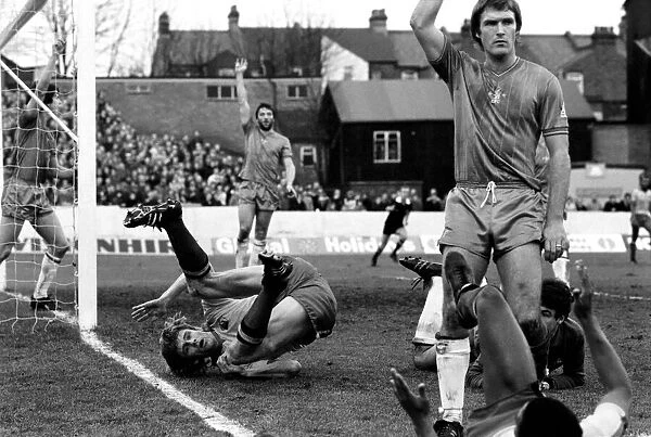 Division 2 football. Watford 1 v. Chelsea 0. February 1982 LF08-38-018