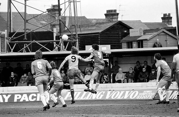 Division 2 football. Watford 1 v. Chelsea 0. February 1982 LF08-38-010