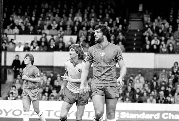 Division 2 football. Watford 1 v. Chelsea 0. February 1982 LF08-38-034