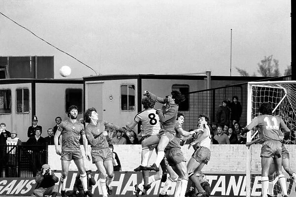 Division 2 football. Watford 1 v. Chelsea 0. February 1982 LF08-38-022