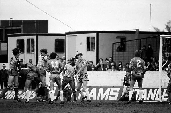 Division 2 football. Watford 1 v. Chelsea 0. February 1982 LF08-38-062