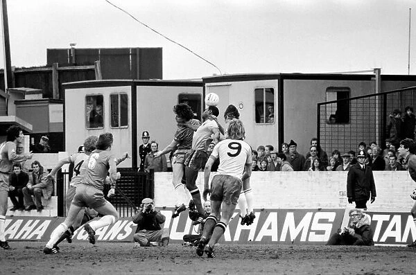 Division 2 football. Watford 1 v. Chelsea 0. February 1982 LF08-38-065