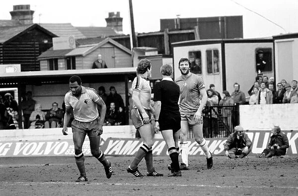 Division 2 football. Watford 1 v. Chelsea 0. February 1982 LF08-38-006