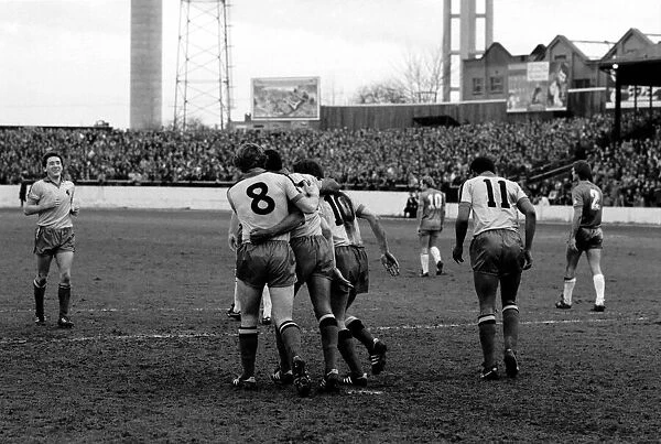 Division 2 football. Watford 1 v. Chelsea 0. February 1982 LF08-38-097
