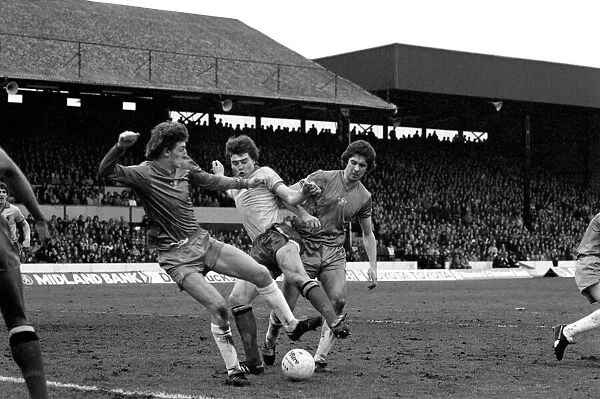 Division 2 football. Watford 1 v. Chelsea 0. February 1982 LF08-38-086